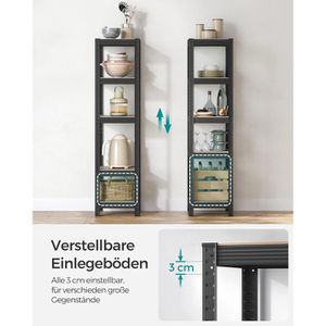Produktbild für Schwerlastregal Songmics 5 Holzböden