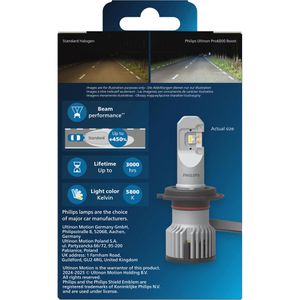 Produktbild für Motorrad-Lampe Philips Ultinon Pro6000 Boost, 5800 Kelvin, H7