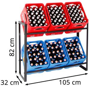 Produktbild für Getränkekistenregal PROREGAL Königssee, für 6 Kisten