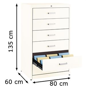 Produktbild für Karteischrank Mauser BVB1E10, für DIN A5