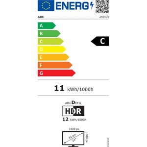 Produktbild für Monitor AOC 24E4CV, 23,8 Zoll