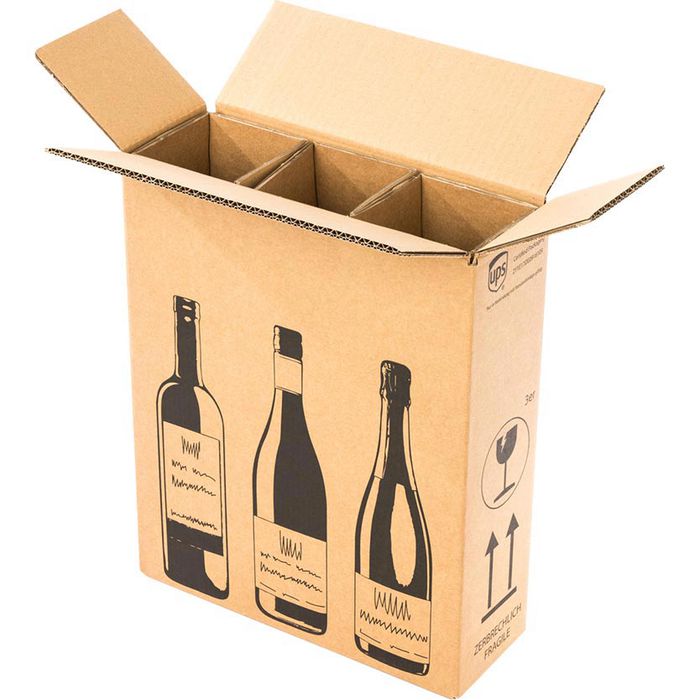 10 Weingeschenk-Verpackungen „Christmas Tree“ – Faltschachteln Für Weinflaschen Bis 0,75 L