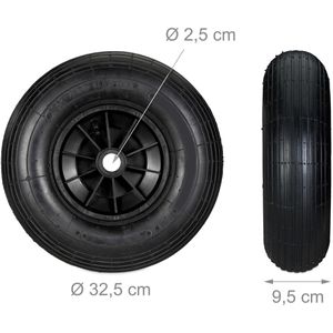 Produktbild für Schubkarrenrad Relaxdays 4.00-6, luftbereift