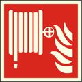 Hinweisschild Abtec ISO 7010 F002 Kunststoff 20 x 20 cm, nachleuchtend, Löschschlauch