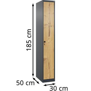 Produktbild für Spind CP-Möbel Evolo PLUS, silberfichte
