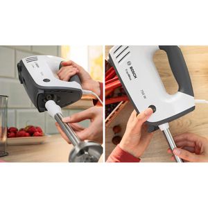 Produktbild für Handmixer Bosch ErgoMixx MFQ37470, weiß, 5 Geschwindigkeiten