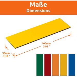 Produktbild für Magnetschilder ECENCE 11020101, 5 Farben