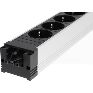 Produktbild für Steckdosenleiste Bachmann Step Alu, mit GST18