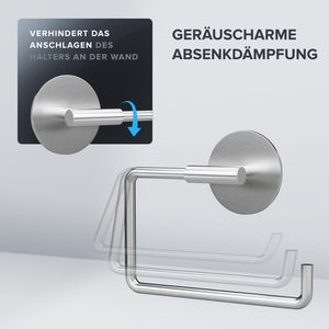 Produktbild für Toilettenpapierhalter ovimar Hammerodde, silber