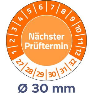 Prüfplaketten Zweckform 6990, nächster Prüftermin