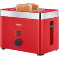 Toaster Graef TO63 2 Scheiben, 888 Watt, Kunststoff, rot