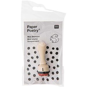 Produktbild für Motivstempel Rico-Design Paper Poetry Mini Eichhörnchen, Holz