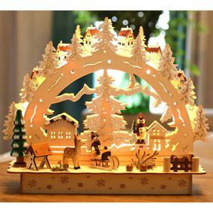 Produktbild für Schwibbogen BRUBAKER 3D Winterlandschaft mit Dorf