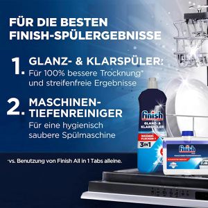 Produktbild für Klarspüler finish Calgonit XL Pack, Glanz- und Klarspüler