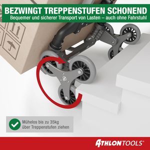 Produktbild für Sackkarre ATHLON-TOOLS Paketkarre C3211, klappbar