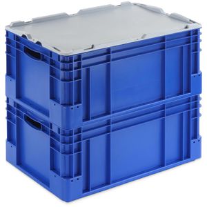 Produktbild für Eurobox Alpha-Paletten Silverline, blau, 50 Liter