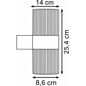 Produktbild für Wandleuchte Nordlux Kyklop Ripple, außen IP54