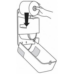 Produktbild für Toilettenpapierspender Tork Elevation, 557508, T6 System