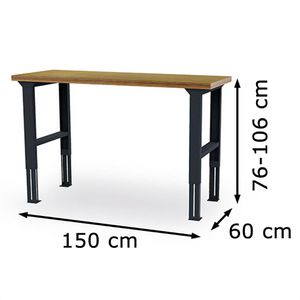 Produktbild für Arbeitstisch Simplaflex höhenverstellbar