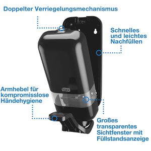 Produktbild für Seifenspender Tork Elevation mit Armhebel, 564108, S4