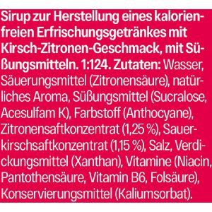Produktbild für Sirup JUIZY-WOW Cherry Lemon, zuckerfrei