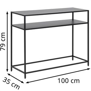Produktbild für Konsolentisch AC-Design Newcastle, schwarz