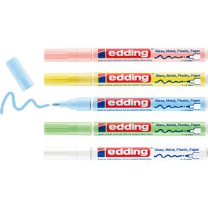 Lackmarker Edding 751 pastell, wasserfest & permanent
