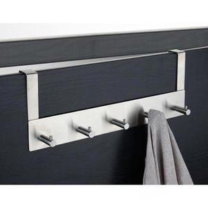 Produktbild für Türhaken Alco 2840, für Außenseite, mit 6 Haken, silber