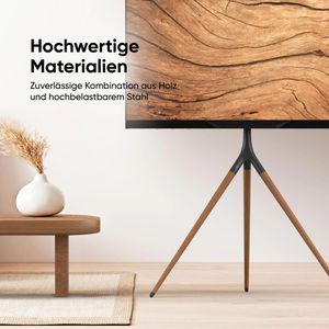 Produktbild für TV-Ständer Onkron TS1220-B, Buche/schwarz, Metall &amp; Holz