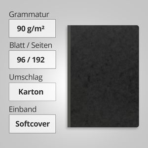 Produktbild für Notizbuch Brunnen FACT!plus, 104347190, Karton Softcover