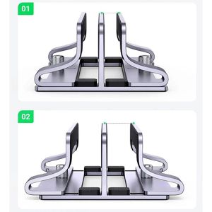 Produktbild für Laptop-Ständer UGREEN Doppelt Vertikal 60643, aus Aluminium