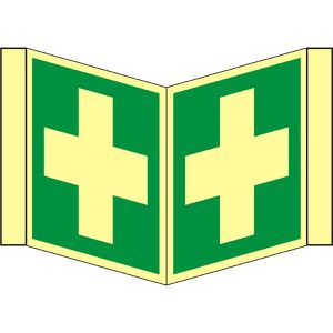 Hinweisschild Abtec ISO 7010 E003 Kunststoff, Nasenschild