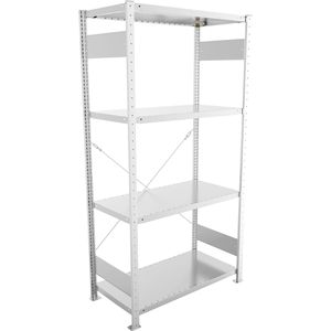 Produktbild für Schwerlastregal META-Regalbau 20011321, 4 Metallböden