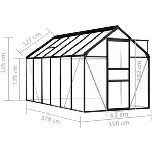 Produktbild für Gewächshaus vidaXL 48212, 7,03 m² Fläche