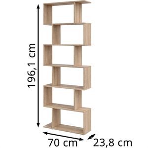 Produktbild für Bücherregal Vicco Levio, sonoma eiche