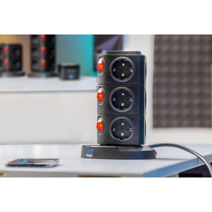 Produktbild für Steckdosenwürfel as-Schwabe 18222, mit 2m Kabel