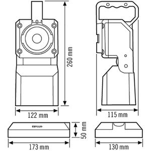 Produktbild für Handscheinwerfer Esylux SLP-2, mit Akku