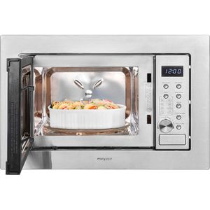 Produktbild für Mikrowelle Exquisit EMW20-DG-020 Inox, mit 1000 Watt Grill