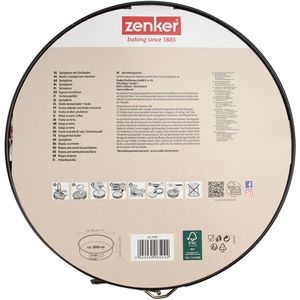 Produktbild für Backform Zenker Black Metallic 6504, mit Flachboden, aus Stahl