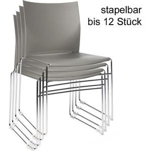 Produktbild für Besucherstuhl Topstar W-Chair, CH490 3, stapelbar