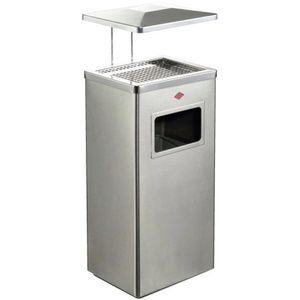 Produktbild für Aschenbecher Wesco 153834-47, silber, Outdoor, mit Dach