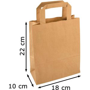 Produktbild für Papiertüten Papstar 86443, braun