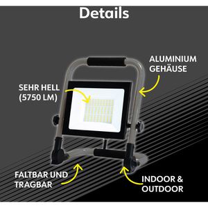 Produktbild für Baustrahler Müller-Licht Denver, LED, Netzbetrieb, 1,5 m Kabel