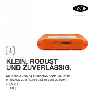 Produktbild für Festplatte LaCie Rugged Mini LAC301558