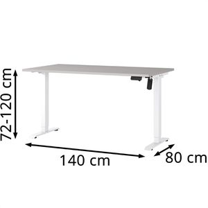 Produktbild für Schreibtisch Germania Profi 3.0, 8023-617, kaschmir / weiß