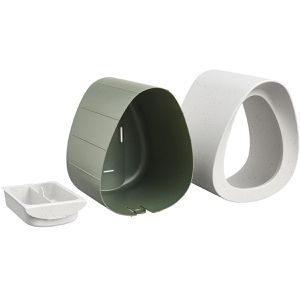 Produktbild für Vogelhaus elho Essential, grau, aus 100% recyceltem Kunststoff