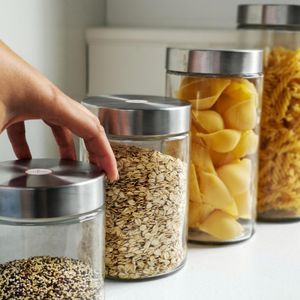 Produktbild für Vorratsglas Zeller 19916, mit Edelstahldeckel