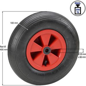 Produktbild für Schubkarrenrad Metafranc 4.80/4.00-8, luftbereift
