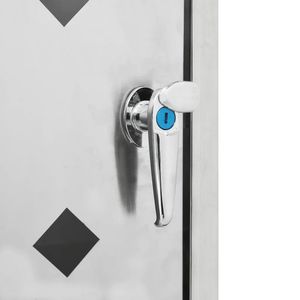 Produktbild für Mülltonnenbox vidaXL 145379, Edelstahl