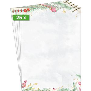 Produktbild für Weihnachtsbriefpapier Sigel DP608, Christmas Magic Watercolor